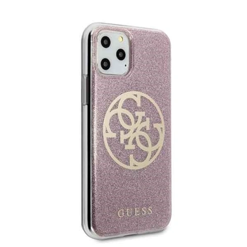 Kup Guess Apple Tasche GUHCN58PCUGLPI iPhone 11 Pro rosa/rosa Hartschale 4G Circle Glitter - GUE177PNK - {ean13} - Sklep Home Screen