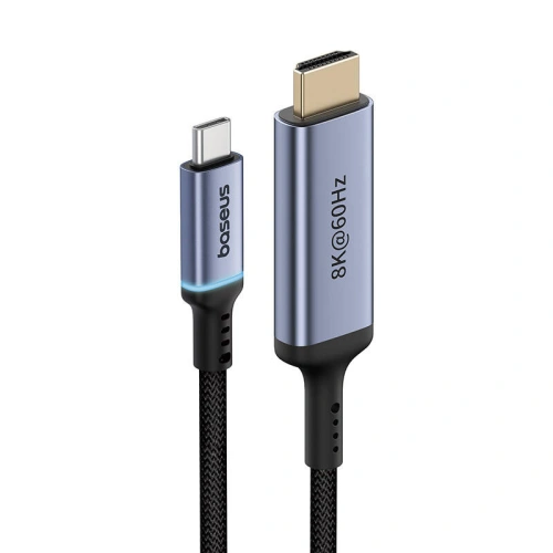 Kup Kabel Baseus USB-C / HDMI 2.1 8K 60Hz 1.5m černý - BSU4851 - {ean13} - Sklep Home Screen