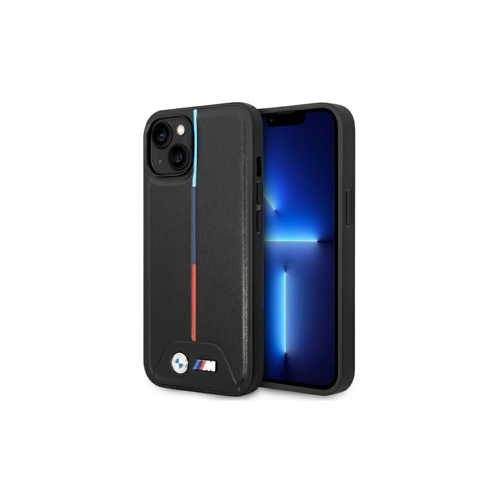 Etui BMW BMHCP15S22PVTK Apple iPhone 15 / 14 / 13 hardcase M Quilted Tricolor czarny/black