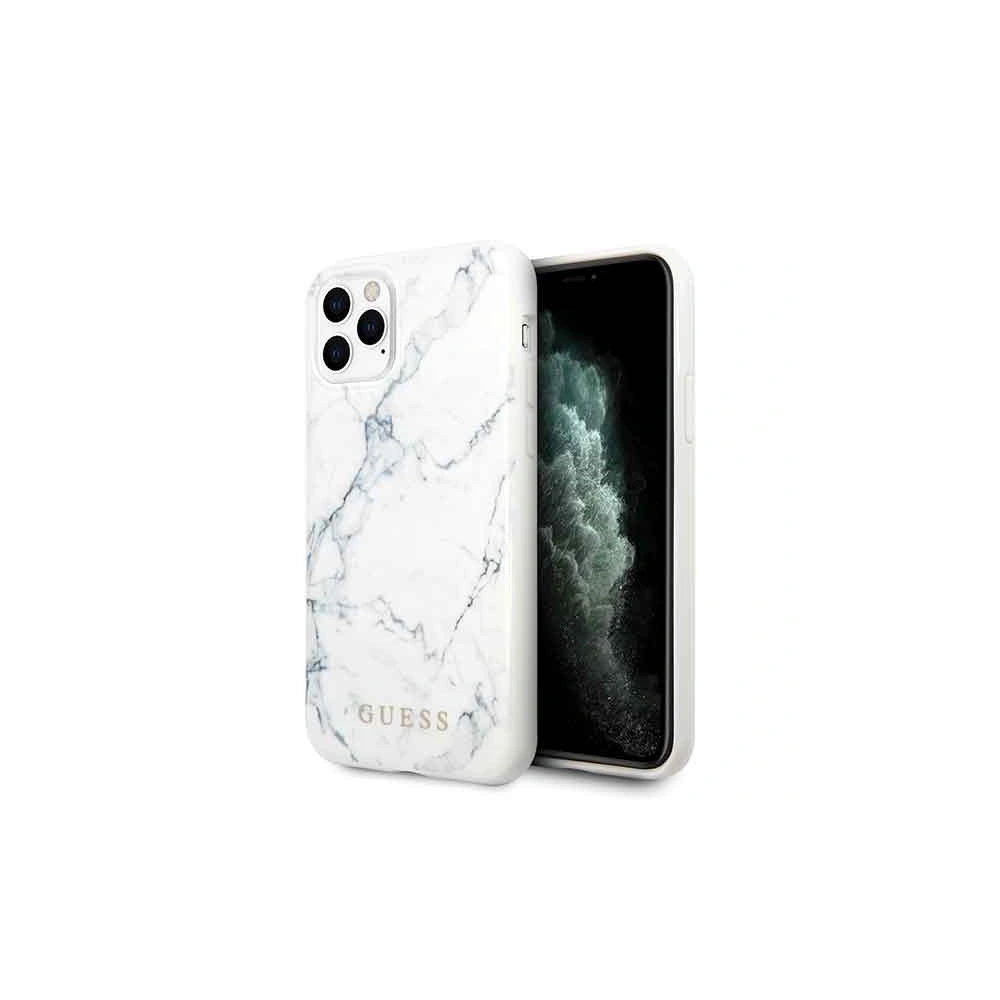 Etui Guess GUHCN58PCUMAWH Apple iPhone 11 Pro biały/white Marble