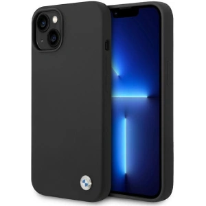 Kup Etui BMW BMHCP15SSILBK Apple iPhone 15 / 14 / 13 hardcase Silicone Metal Logo černý/black - BMW633 - {ean13} - Sklep Home Screen