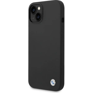 Kup Etui BMW BMHCP15SSILBK Apple iPhone 15 / 14 / 13 hardcase Silicone Metal Logo czarny/black - BMW633 - {ean13} - Sklep Home Screen