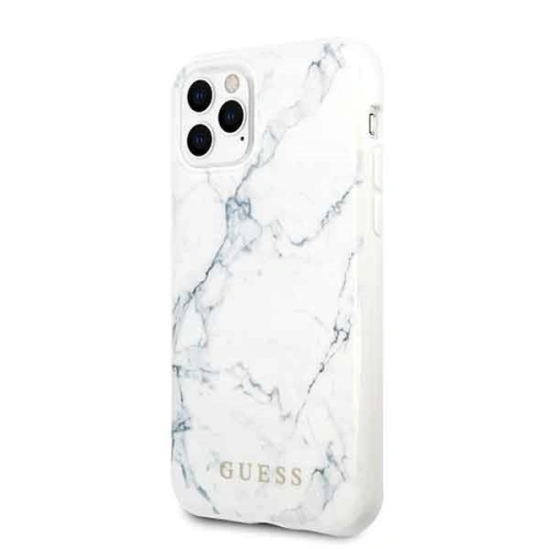 Kup Etui Guess GUHCN58PCUMAWH Apple iPhone 11 Pro biały/white Marble - GUE179WHT - {ean13} - Sklep Home Screen