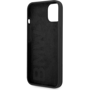 Kup Etui BMW BMHCP15SSILBK Apple iPhone 15 / 14 / 13 hardcase Silicone Metal Logo czarny/black - BMW633 - {ean13} - Sklep Home Screen