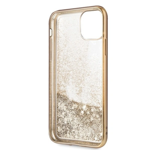 Kup Guess Apple Tasche GUHCN58PEOLGGO iPhone 11 Pro Gold/Gold Hartschalengehäuse 4G Peony Liquid Glitter - GUE180GLD - {ean13} - Sklep Home Screen
