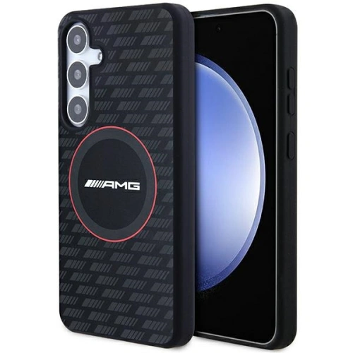 Kup Etui AMG AMHMS24M23SMRK Samsung Galaxy S24+ Plus hardcase Silicone Carbon Pattern MagSafe czarny/black - MRS97 - {ean13} - Sklep Home Screen