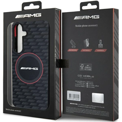Kup Etui AMG AMHMS24M23SMRK Samsung Galaxy S24+ Plus hardcase Silicone Carbon Pattern MagSafe czarny/black - MRS97 - {ean13} - Sklep Home Screen