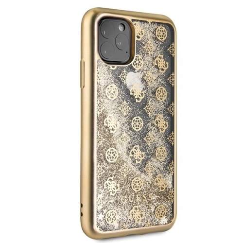 Kup Guess Apple Tasche GUHCN58PEOLGGO iPhone 11 Pro Gold/Gold Hartschalengehäuse 4G Peony Liquid Glitter - GUE180GLD - {ean13} - Sklep Home Screen