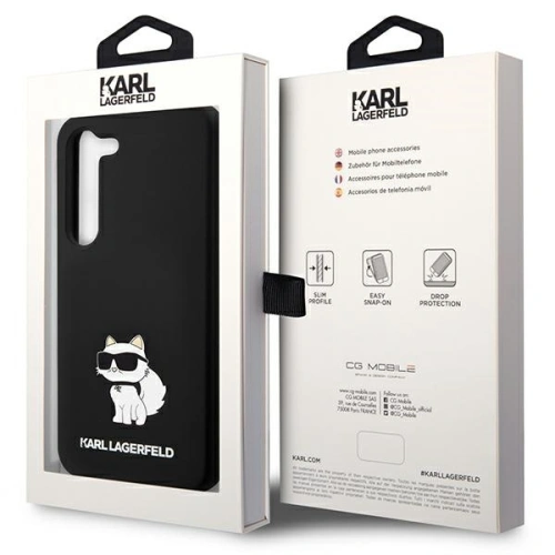 Kup Etui Karl Lagerfeld KLHCS24MSNCHBCK Samsung Galaxy S24+ Plus hardcase Silicone Choupette czarny/black - KLD1908 - {ean13} - Sklep Home Screen