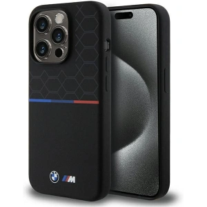 Kup Etui BMW BMHMP15L22SMPK Apple iPhone 15 Pro hardcase M Silicone Pattern MagSafe czarny/black - BMW639 - {ean13} - Sklep Home Screen