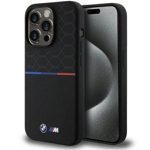 Kup Case BMW BMHMP15L22SMPK Apple iPhone 15 Pro Hardcase M Silikonmuster MagSafe schwarz/black - BMW639 - {ean13} - Sklep Home Screen