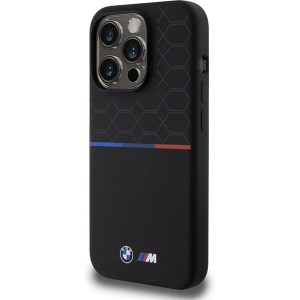 Kup Etui BMW BMHMP15L22SMPK Apple iPhone 15 Pro hardcase M Silicone Pattern MagSafe czarny/black - BMW639 - {ean13} - Sklep Home Screen