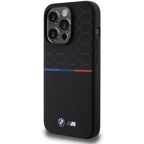 Kup Case BMW BMHMP15L22SMPK Apple iPhone 15 Pro Hardcase M Silikonmuster MagSafe schwarz/black - BMW639 - {ean13} - Sklep Home Screen