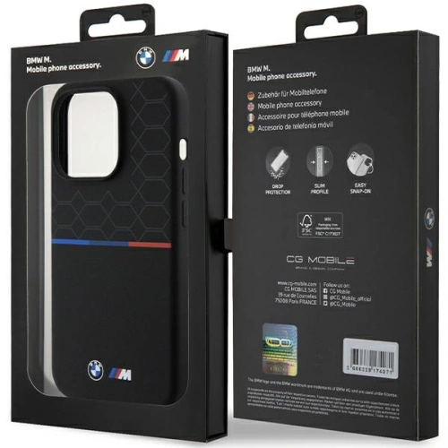 Kup Case BMW BMHMP15L22SMPK Apple iPhone 15 Pro Hardcase M Silikonmuster MagSafe schwarz/black - BMW639 - {ean13} - Sklep Home Screen
