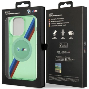 Kup Etui BMW BMHMP15LHDTN Apple iPhone 15 Pro hardcase M Tricolor Stripes MagSafe zielony/green - BMW641 - {ean13} - Sklep Home Screen