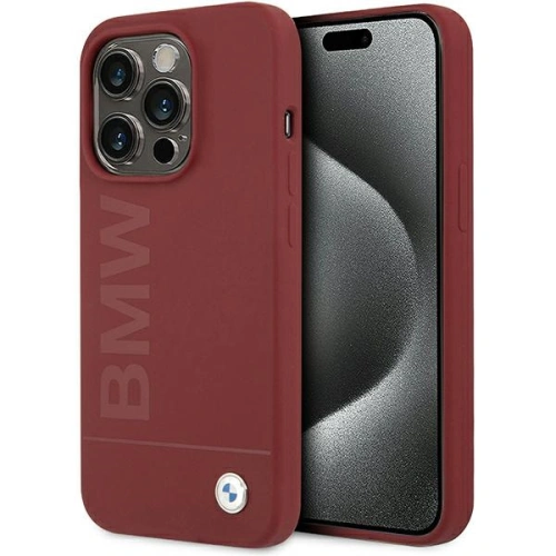Kup Case BMW BMHMP15LSLBLRE Apple iPhone 15 Pro Hardcase Silikon Big Logo MagSafe rot/red - BMW642 - {ean13} - Sklep Home Screen