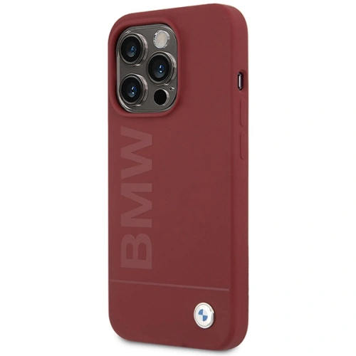 Kup Case BMW BMHMP15LSLBLRE Apple iPhone 15 Pro Hardcase Silikon Big Logo MagSafe rot/red - BMW642 - {ean13} - Sklep Home Screen
