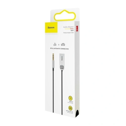 Kup Adaptér audio Bluetooth 5.0 Baseus USB, AUX (černý) - BSU632BLK - {ean13} - Sklep Home Screen