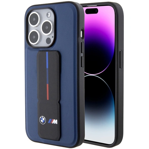 Kup Etui BMW BMHCP15LGSPBIV Apple iPhone 15 Pro hardcase M Grip Stand Bicolor granat/albastru marin - BMW643 - {ean13} - Sklep Home Screen