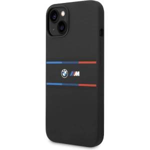 Kup Etui BMW BMHCP15S22SDTK Apple iPhone 15 / 14 / 13 hardcase M Silicon Tricolor Lines negru/black - BMW645 - {ean13} - Sklep Home Screen