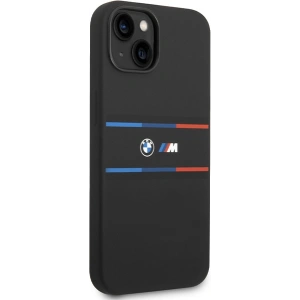 Kup Etui BMW BMHCP15S22SDTK Apple iPhone 15 / 14 / 13 hardcase M Silicon Tricolor Lines negru/black - BMW645 - {ean13} - Sklep Home Screen