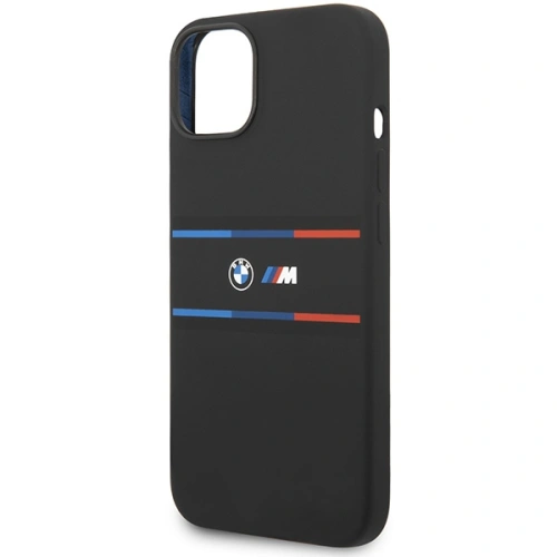 Kup Case BMW BMHCP15S22SDTK Apple iPhone 15 / 14 / 13 Hardcase M Silikon Tricolor Linien schwarz/black - BMW645 - {ean13} - Sklep Home Screen