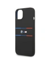 Buy BMW BMHCP15S22SDTK Apple iPhone 15 / 14 / 13 hardcase M Silicone Tricolor Lines black - BMW645 - {ean13} - Home Screen Store Europe