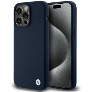 Kup Etui BMW BMHCP15XSILNA Apple iPhone 15 Pro Max hardcase silikonový kovový logo tmavě modrý/navy - BMW646 - {ean13} - Sklep Home Screen