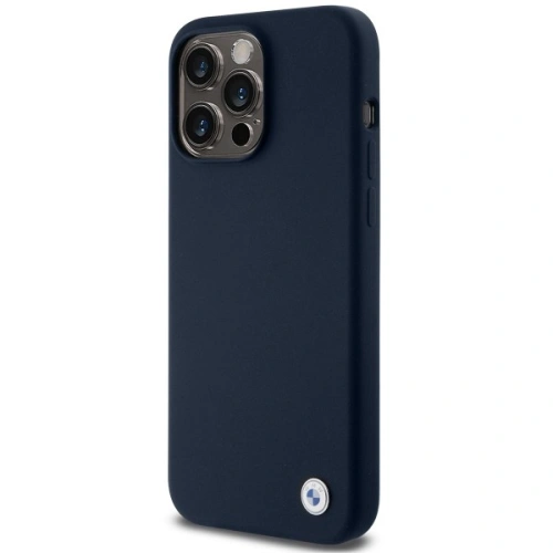 Buy BMW BMHCP15XSILNA Apple iPhone 15 Pro Max hardcase Silicone Metal Logo navy - BMW646 - {ean13} - Home Screen Store Europe
