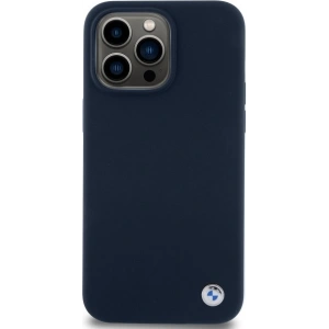 Buy BMW BMHCP15XSILNA Apple iPhone 15 Pro Max hardcase Silicone Metal Logo navy - BMW646 - {ean13} - Home Screen Store Europe