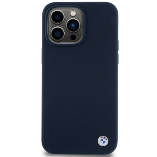 Buy BMW BMHCP15XSILNA Apple iPhone 15 Pro Max hardcase Silicone Metal Logo navy - BMW646 - {ean13} - Home Screen Store Europe