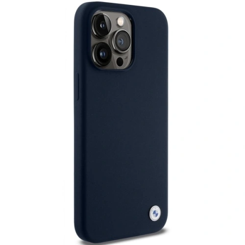 Buy BMW BMHCP15XSILNA Apple iPhone 15 Pro Max hardcase Silicone Metal Logo navy - BMW646 - {ean13} - Home Screen Store Europe