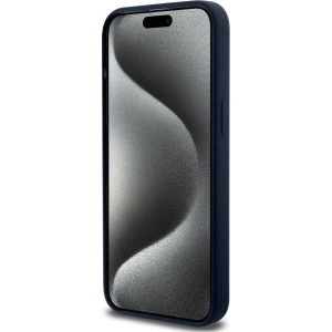 Buy BMW BMHCP15XSILNA Apple iPhone 15 Pro Max hardcase Silicone Metal Logo navy - BMW646 - {ean13} - Home Screen Store Europe