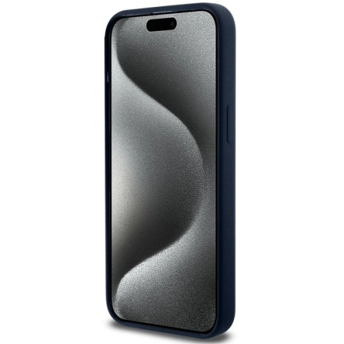 Buy BMW BMHCP15XSILNA Apple iPhone 15 Pro Max hardcase Silicone Metal Logo navy - BMW646 - {ean13} - Home Screen Store Europe