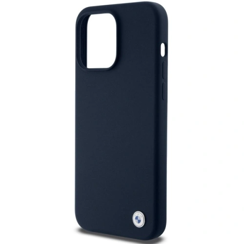 Buy BMW BMHCP15XSILNA Apple iPhone 15 Pro Max hardcase Silicone Metal Logo navy - BMW646 - {ean13} - Home Screen Store Europe