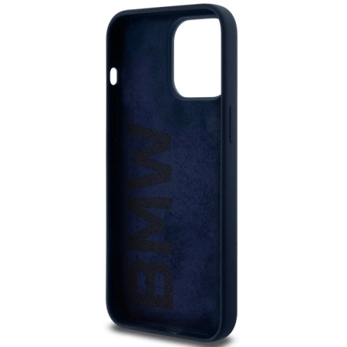 Buy BMW BMHCP15XSILNA Apple iPhone 15 Pro Max hardcase Silicone Metal Logo navy - BMW646 - {ean13} - Home Screen Store Europe