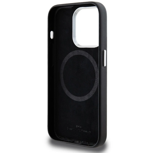 Kup Case BMW BMHMP14L23PUFWK Apple iPhone 14 Pro Signature Wrapped Metal MagSafe schwarz/black - BMW647 - {ean13} - Sklep Home Screen