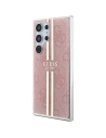 Buy Guess GUHCS24LH4PSEGP Samsung Galaxy S24 Ultra hardcase IML 4G Gold Stripe pink - GUE3334 - {ean13} - Home Screen Store Europe