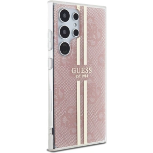 Buy Guess GUHCS24LH4PSEGP Samsung Galaxy S24 Ultra hardcase IML 4G Gold Stripe pink - GUE3334 - {ean13} - Home Screen Store Europe