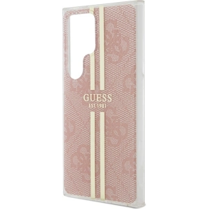 Buy Guess GUHCS24LH4PSEGP Samsung Galaxy S24 Ultra hardcase IML 4G Gold Stripe pink - GUE3334 - {ean13} - Home Screen Store Europe