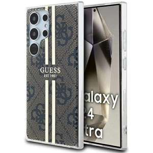 Buy Guess GUHCS24LH4PSEGW Samsung Galaxy S24 Ultra hardcase IML 4G Gold Stripe brown - GUE3335 - {ean13} - Home Screen Store Europe