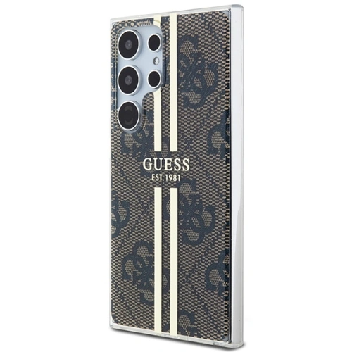 Kup Etui Guess GUHCS24LH4PSEGW Samsung Galaxy S24 Ultra hardcase IML 4G Gold Stripe maro/brown - GUE3335 - {ean13} - Sklep Home Screen