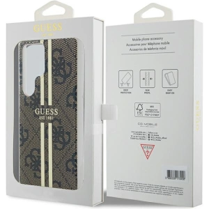 Buy Guess GUHCS24LH4PSEGW Samsung Galaxy S24 Ultra hardcase IML 4G Gold Stripe brown - GUE3335 - {ean13} - Home Screen Store Europe