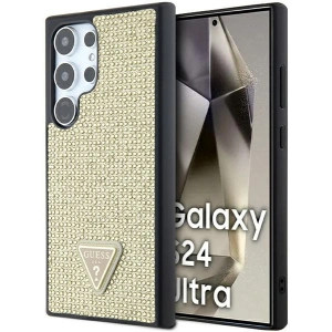 Buy Guess GUHCS24LHDGPPD Samsung Galaxy S24 Ultra hardcase Rhinestone Triangle gold - GUE3336 - {ean13} - Home Screen Store Europe