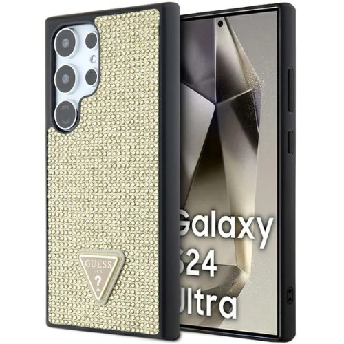 Kup Etui Guess GUHCS24LHDGPPD Samsung Galaxy S24 Ultra kemény hátlap Rhinestone Triangle arany - GUE3336 - {ean13} - Sklep Home Screen