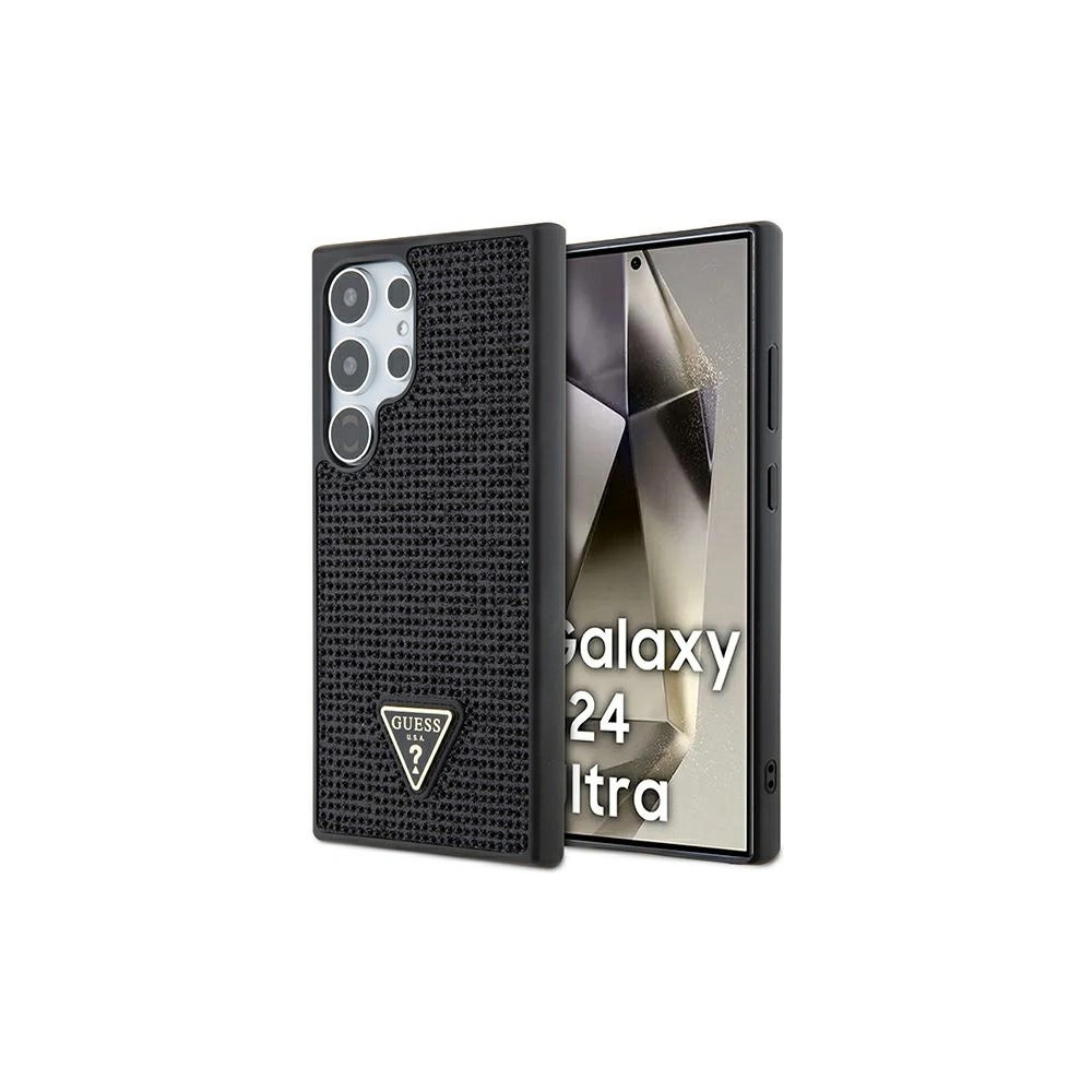 Etui Guess GUHCS24LHDGPPK Samsung Galaxy S24 Ultra hardcase Rhinestone Triangle czarny/black
