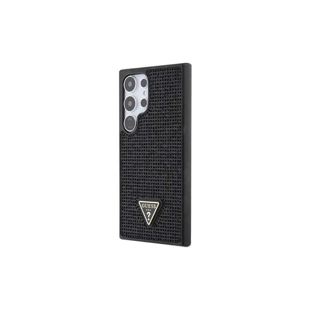Etui Guess GUHCS24LHDGPPK Samsung Galaxy S24 Ultra hardcase Rhinestone Triangle czarny/black