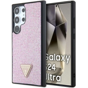 Buy Guess GUHCS24LHDGPPP Samsung Galaxy S24 Ultra hardcase Rhinestone Triangle pink - GUE3338 - {ean13} - Home Screen Store Europe
