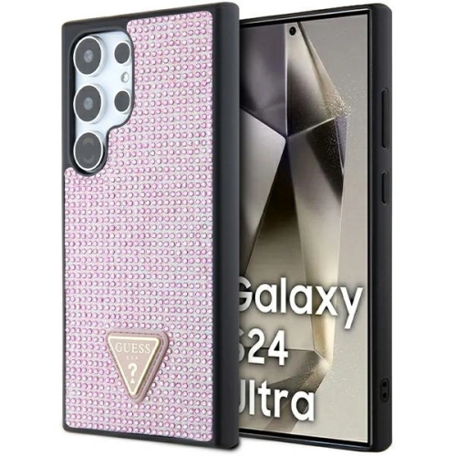 Kup Etui Guess GUHCS24LHDGPPP Samsung Galaxy S24 Ultra hardcase Rhinestone Triangle růžový/pink - GUE3338 - {ean13} - Sklep Home Screen