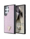 Etui Guess GUHCS24LHDGPPP Samsung Galaxy S24 Ultra hardcase Rhinestone Triangle růžový/pink
